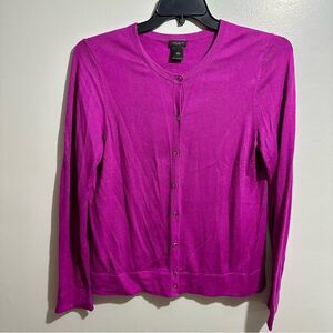 Ann Taylor Women's Fuchsia Cardigan Sweater (608)
